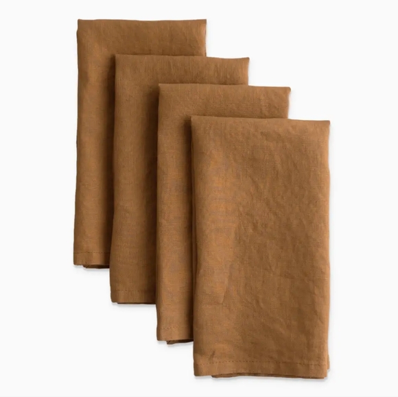 Quince Kitchen New Quince European Linen Napkins Terracotta Poshmark